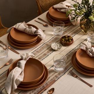 Pacifica 12-Piece Dinnerware Set with Pasta Bowl, Service for 4