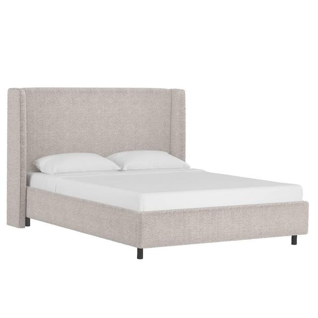 King Wingback Platform Bed Milano Gray - Project 62™