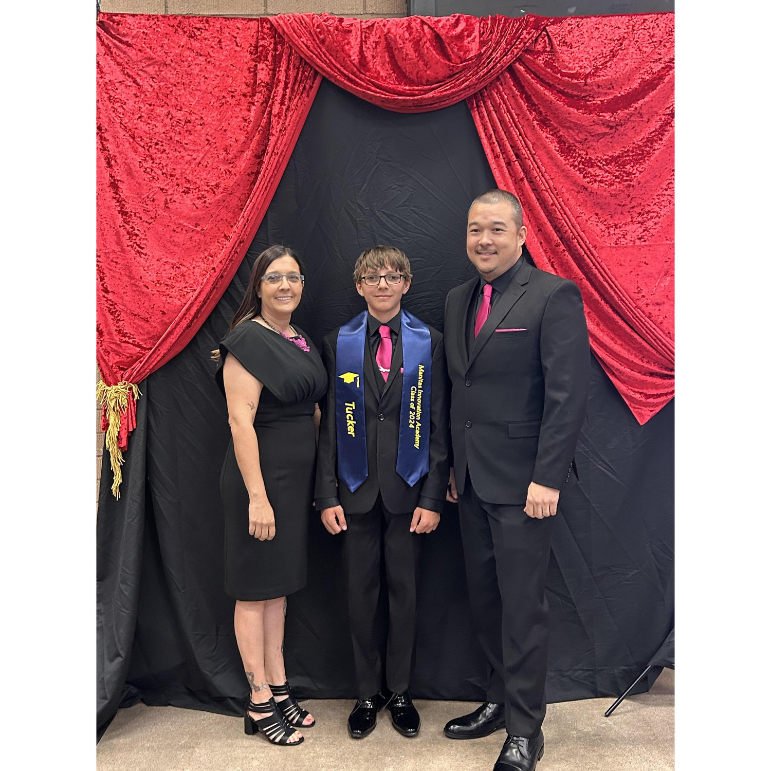 Celebrating our son's 8th grade graduation!