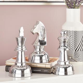 3-Piece Traditional Chess Sculpture Set