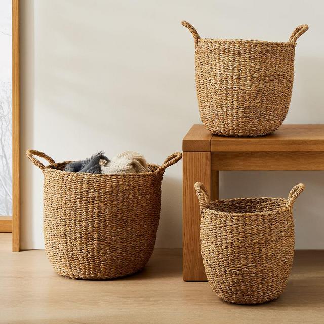 Cece Woven Nesting Baskets, Natural, (Set of 3)