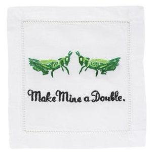 Make Mine A Double Cocktail Napkins, Set of 4