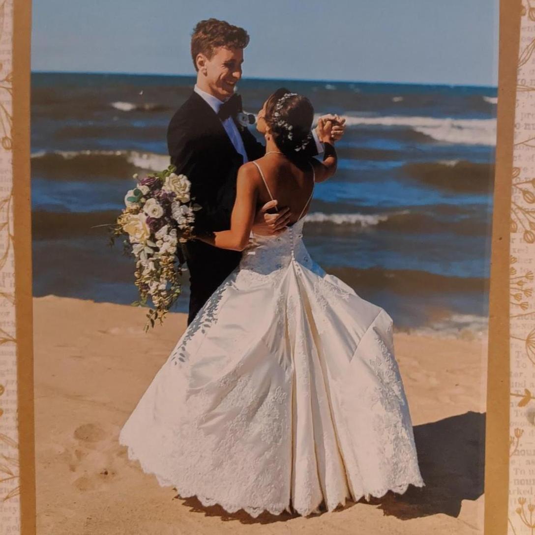 We love dancing together in the living room so  we had to take at least one picture on the beach of us dancing.