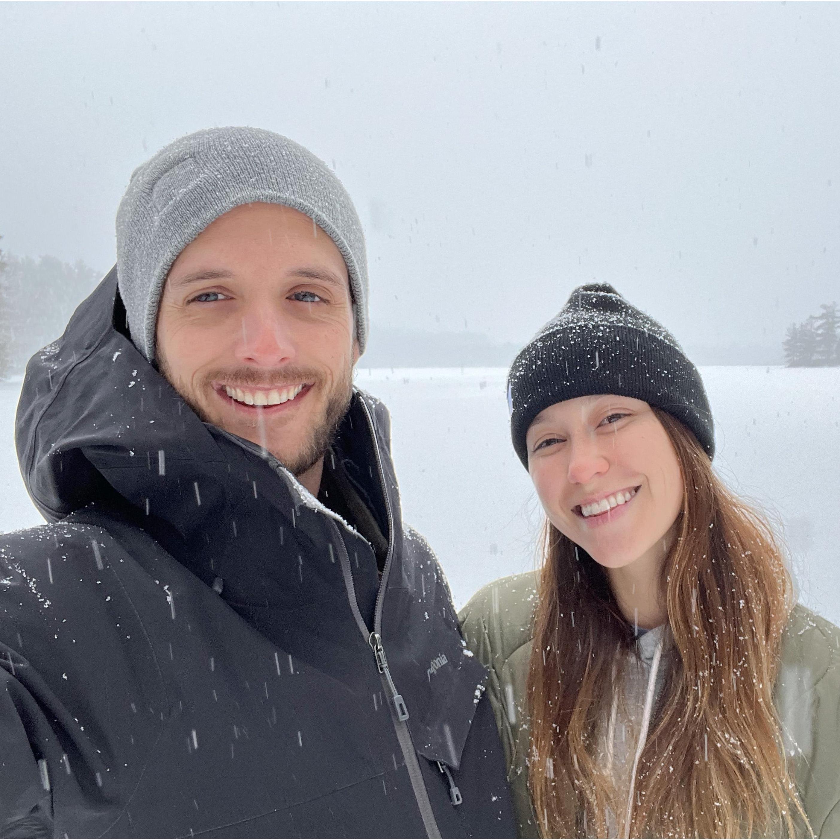 Covid Christmas/Dana's 31st bday @ Bearcamp Pond (2021)