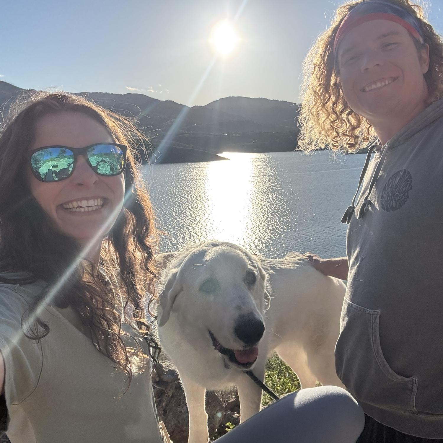 Enjoying sunset at one of our favorite spots - where we had our first Ft. Collins date :)