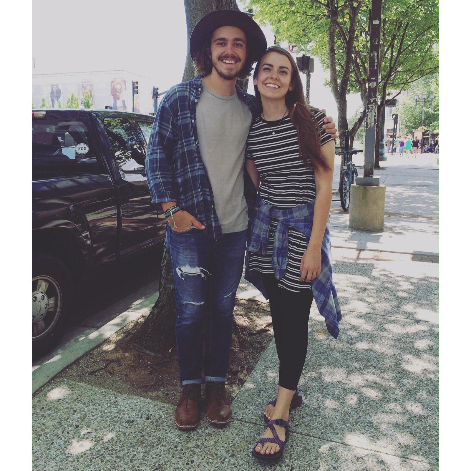 I ran across Asheville to see Brennah on this day. June, 2016