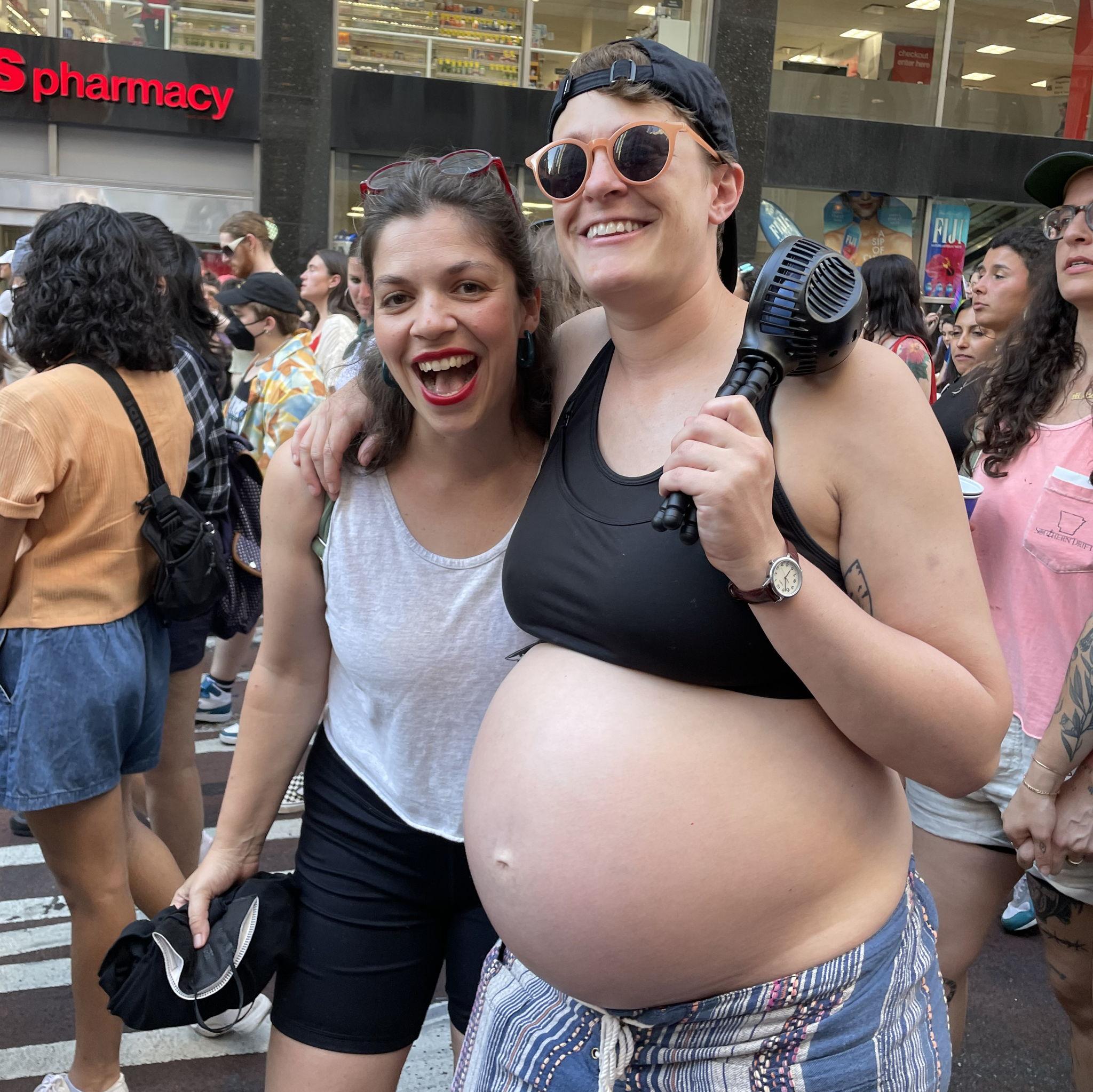 and then BANG! Anna's belly mysteriously grew.