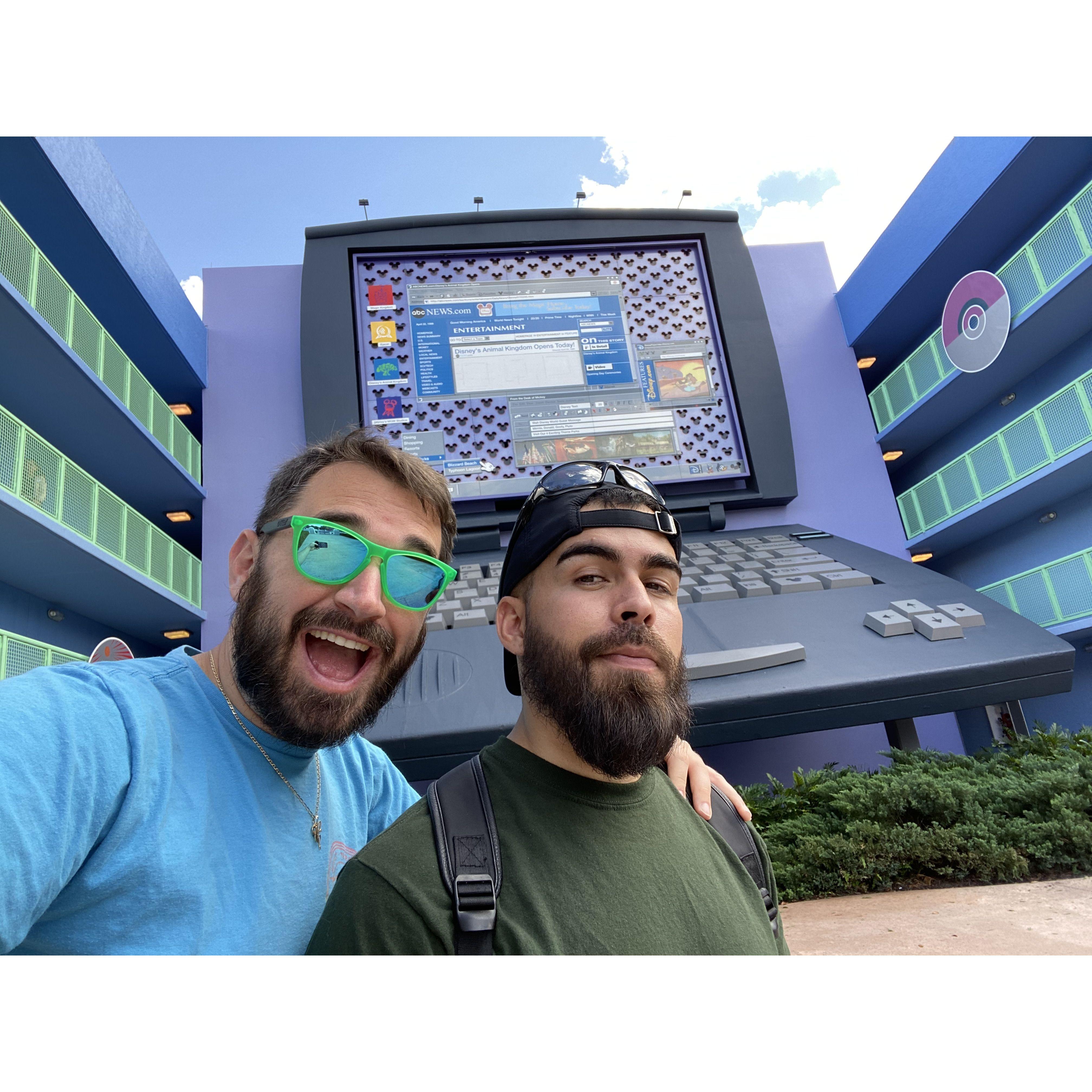 Spending time appreciating the 90's at Pop Century Resort