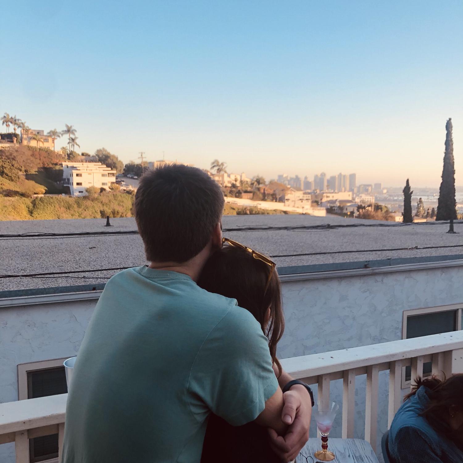 Our first apartment together in Mission Hills, San Diego