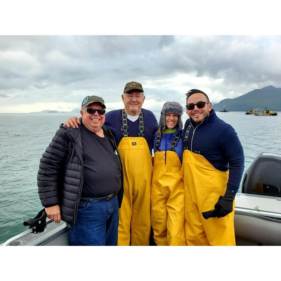 Salmon fishing with the family.