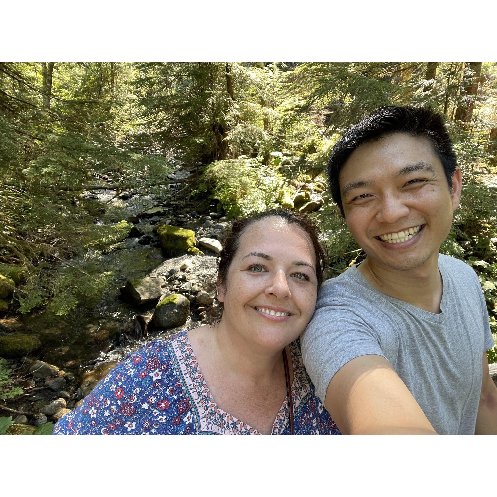 We hiked to the ice caves shortly after we moved in together