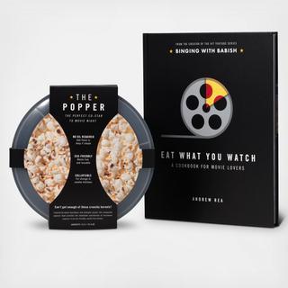 Host Popcorn Popper with Eat What You Watch Cookbook