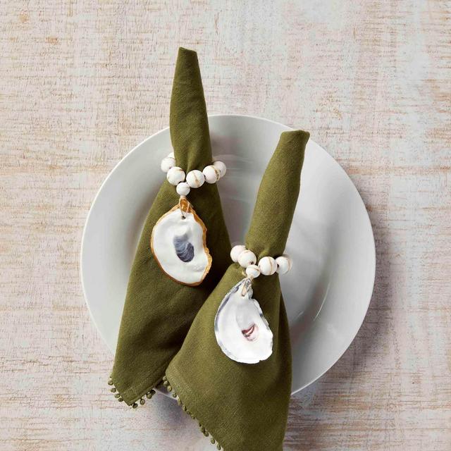 Gold Oyster Napkin Ring