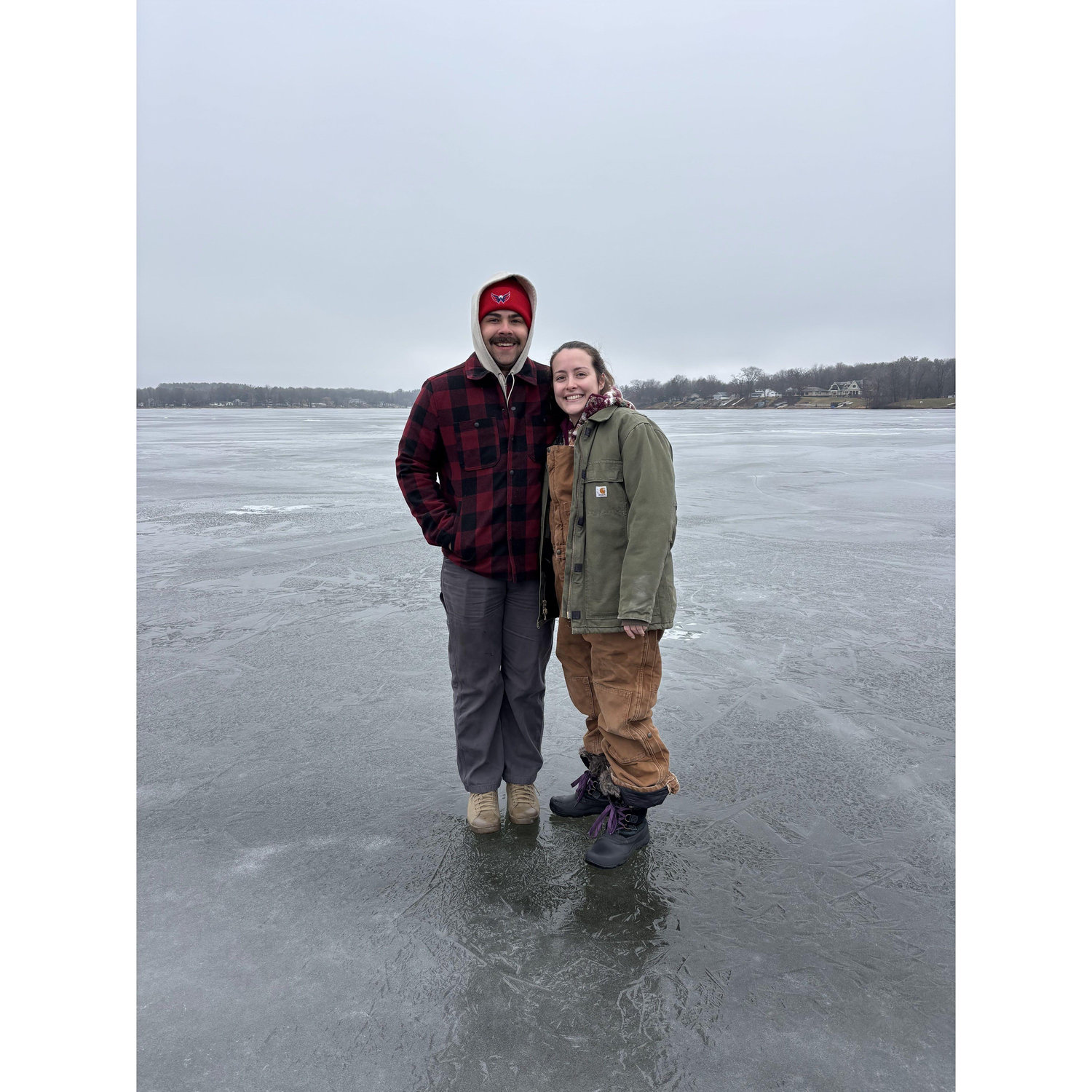 Walking on Grandpa Jim's Lake in Pine City!