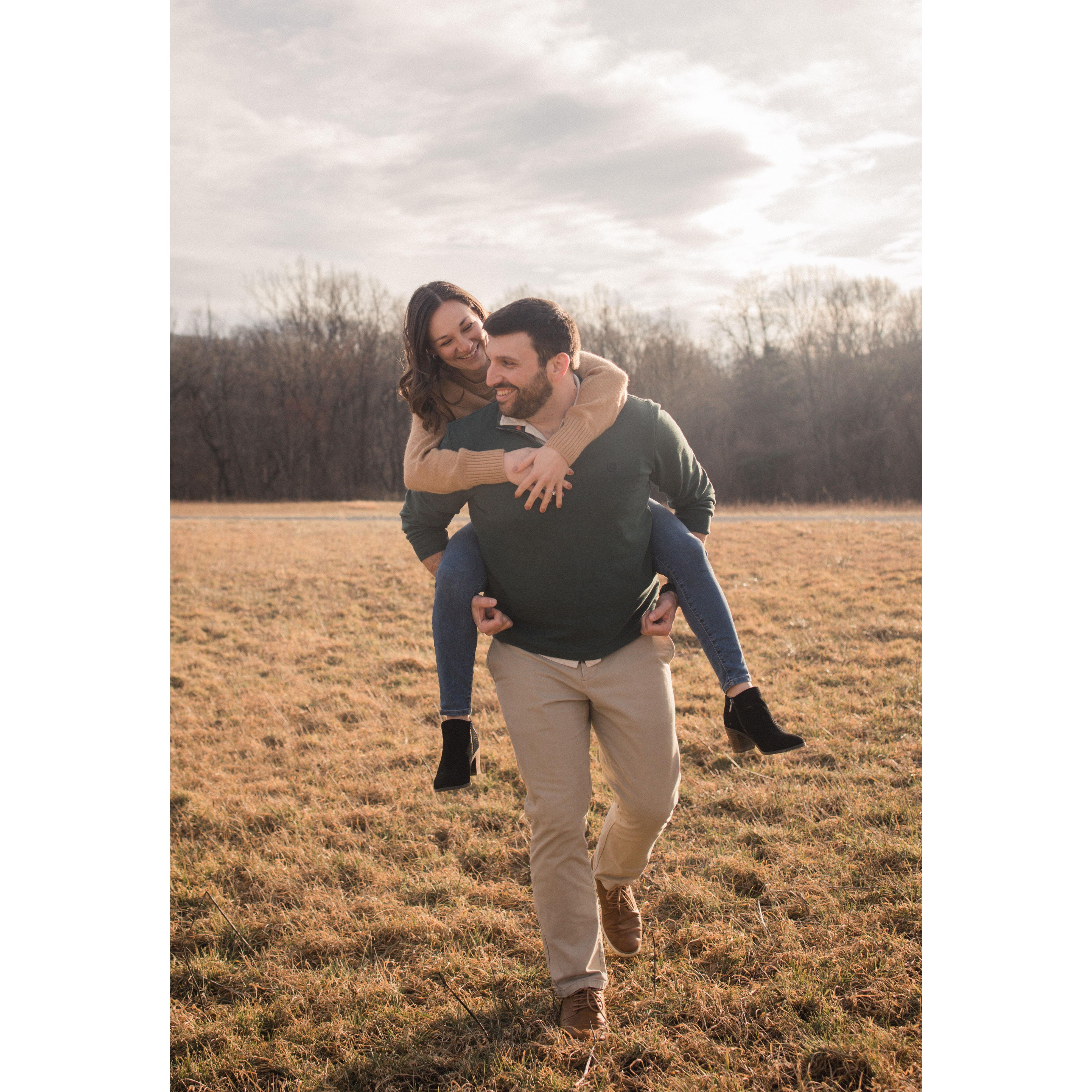 Our engagement photo session was a lot of fun.