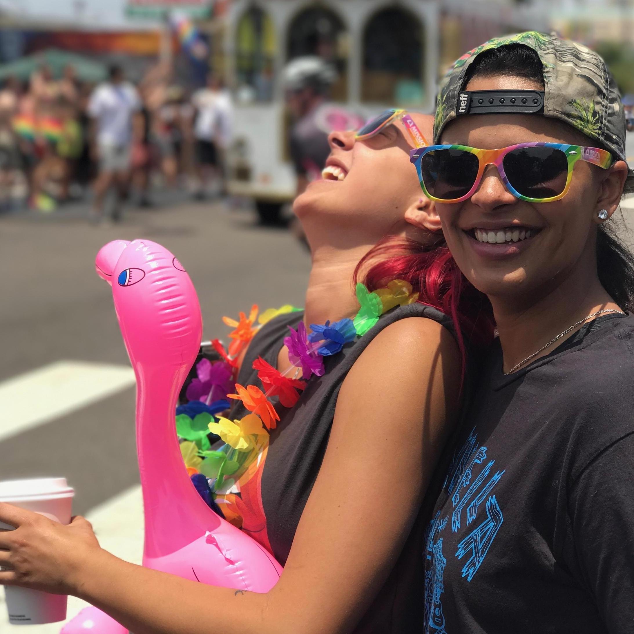 Lyndseys first San Diego Pride and our first pride together