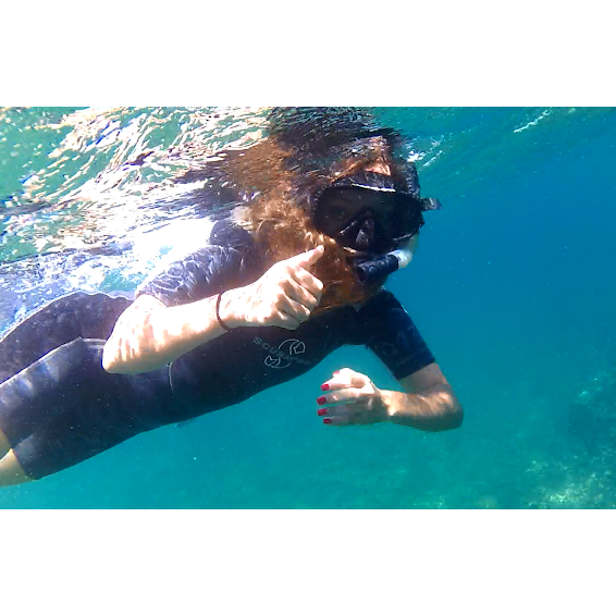 Snorkeling in the Galapagos.