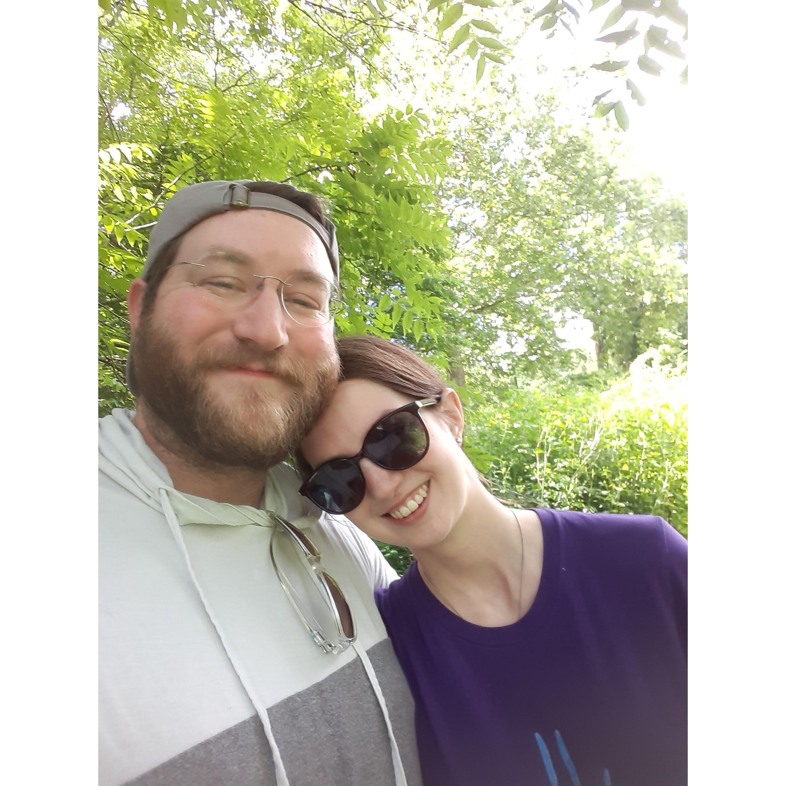 Hiking and enjoying nature together is one of our favorite pastimes.