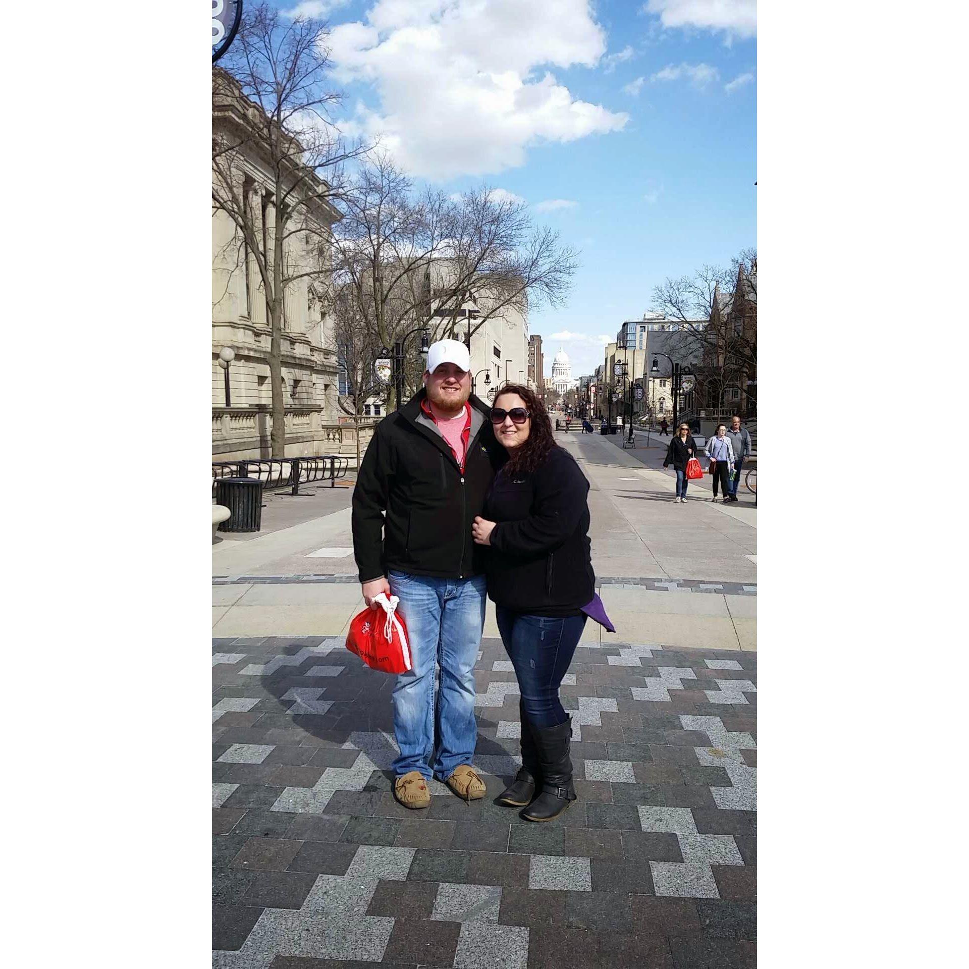 Stetson's first trip to University of Wisconsin campus