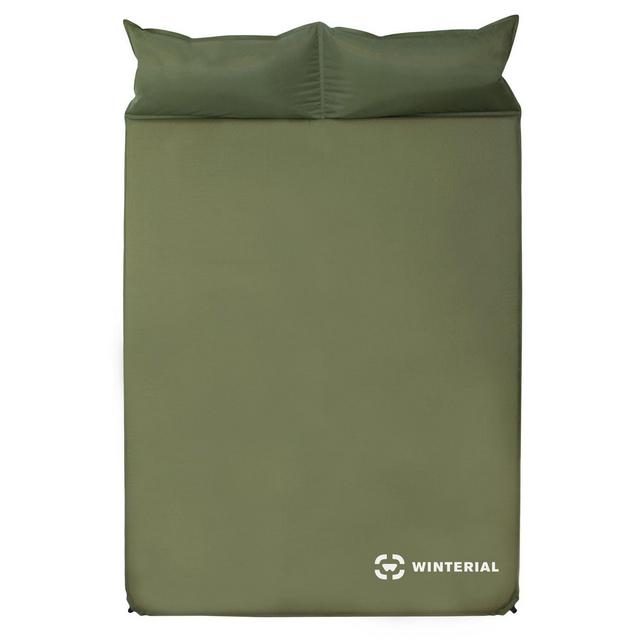 Winterial Double Self Inflating Sleeping Pad With Pillows / Camping / Backpacking / Travel / 2 person