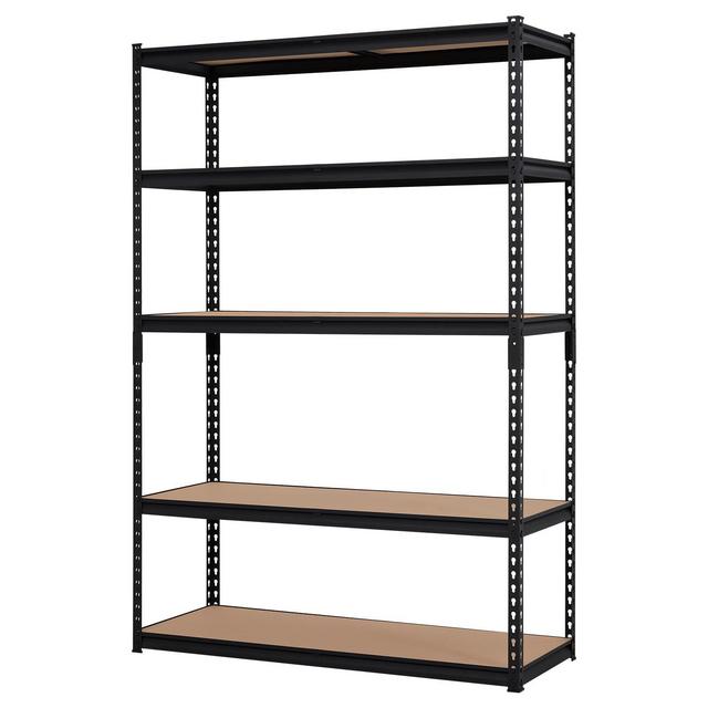 Heavy Duty Storage Shelves 48" x 18" x 72", 5 Tier Durable Metal Construction, Adjustable Shelving, Storage Utility Rack Shelf Unit for Garage