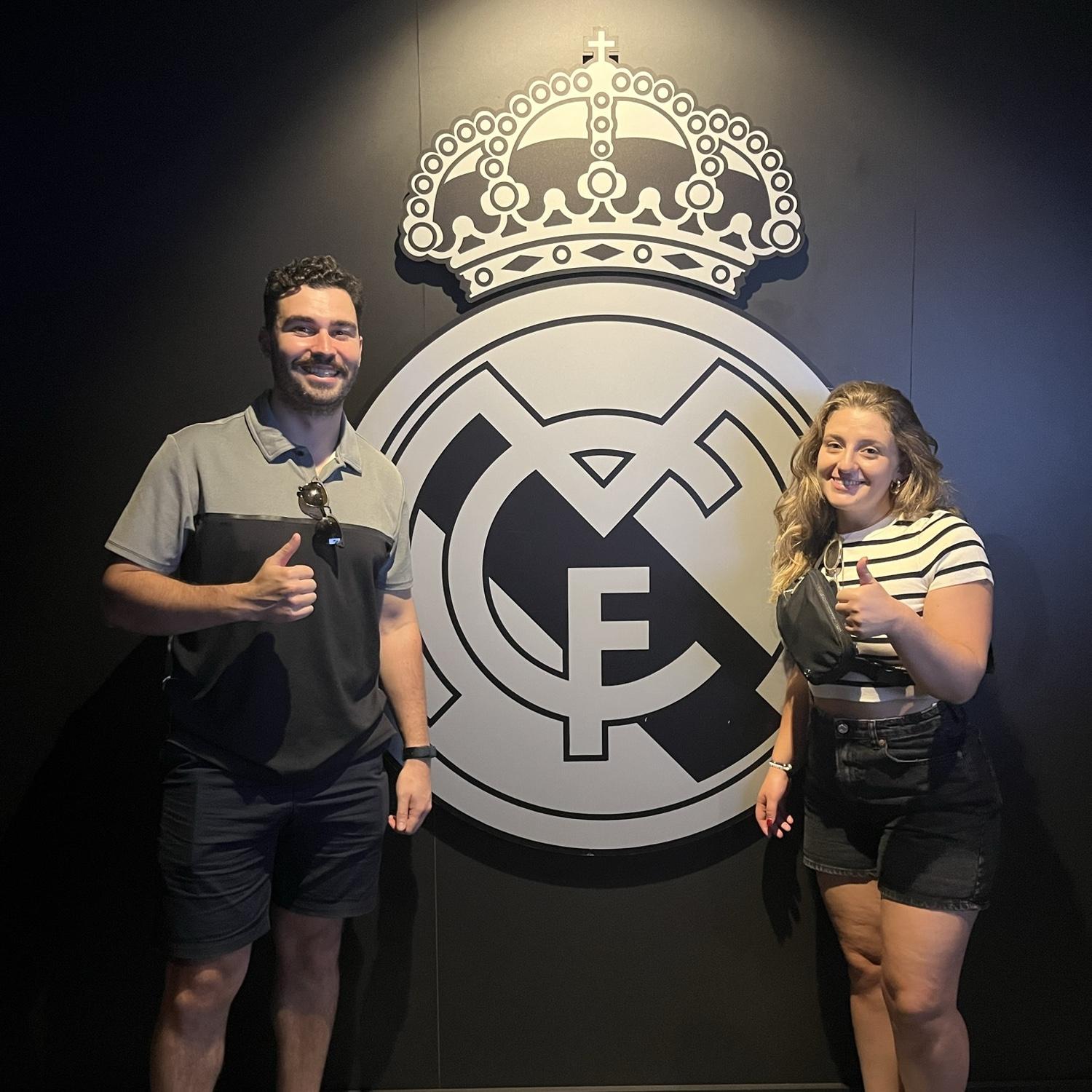 Joaquin & Erica visiting Bernebau stadium for the first time. A must see for soccer fans!