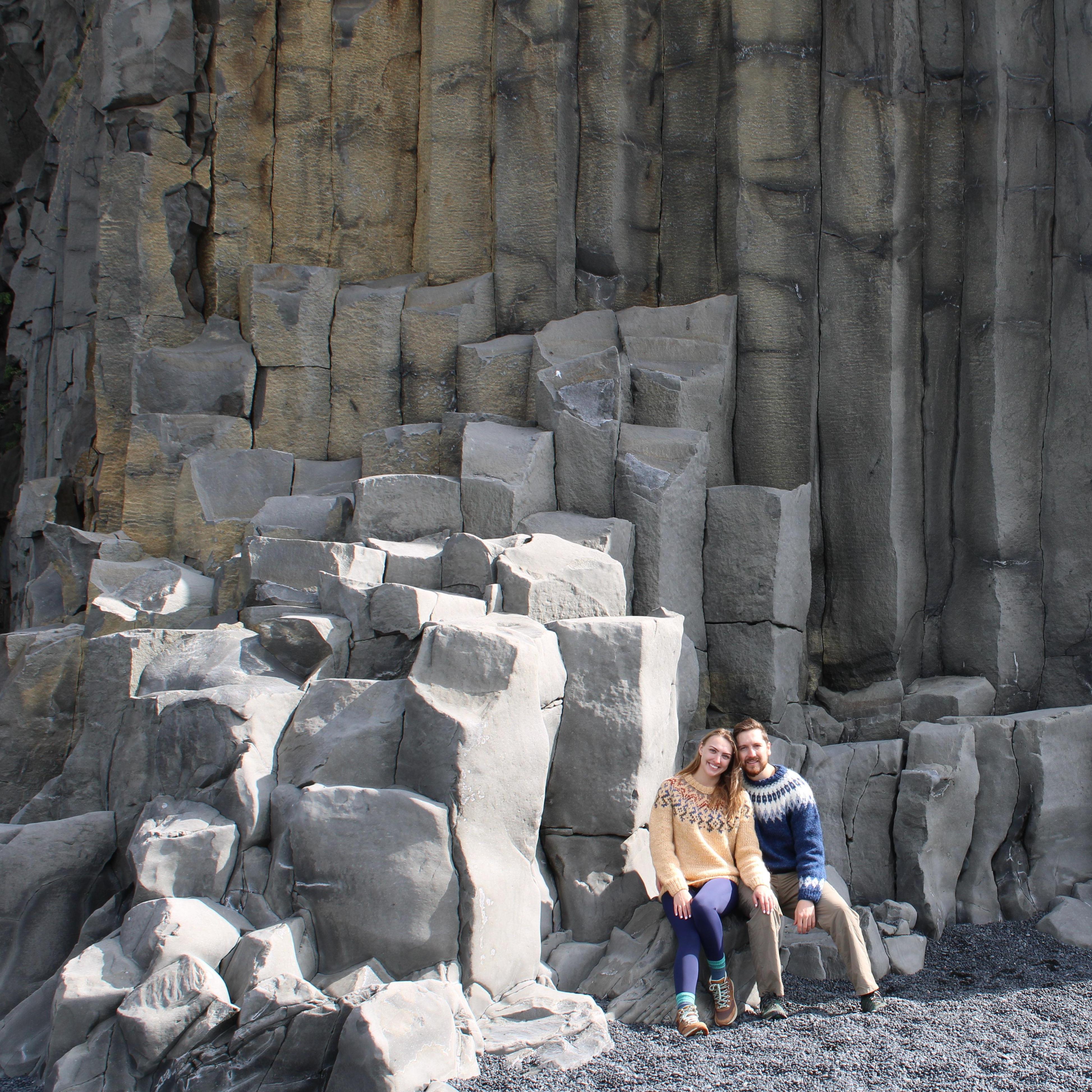 Basalt columns along Reynisfjara