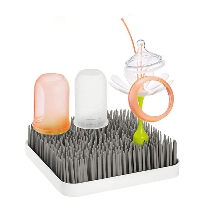 Boon Grass Countertop Baby Bottle Drying Rack - Gray