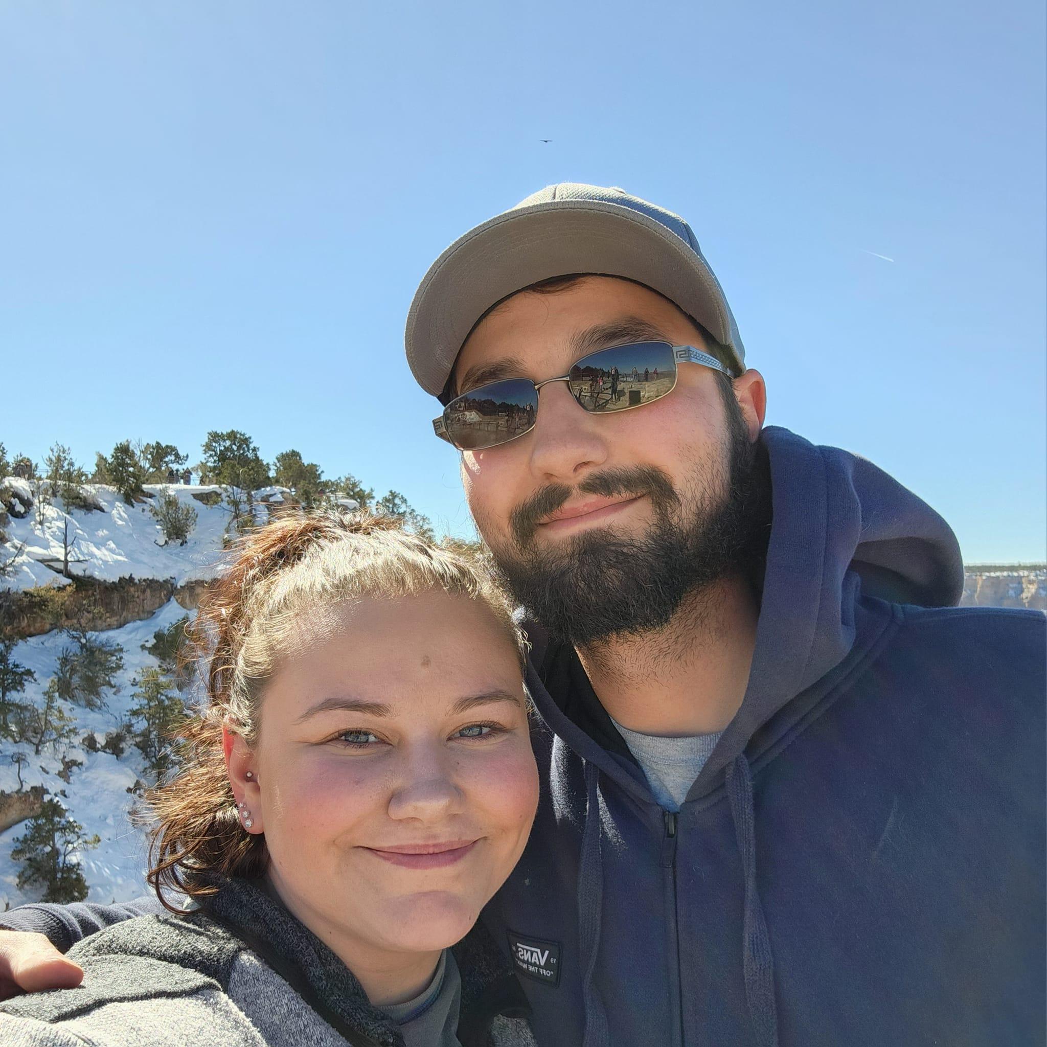 Their very first photo together! They were in Flagstaff, Arizona! Now they are getting married there.