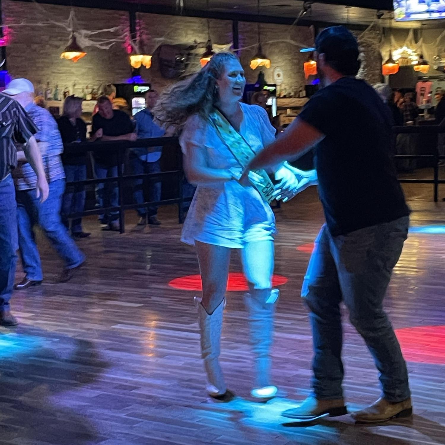 Our first time dancing together
