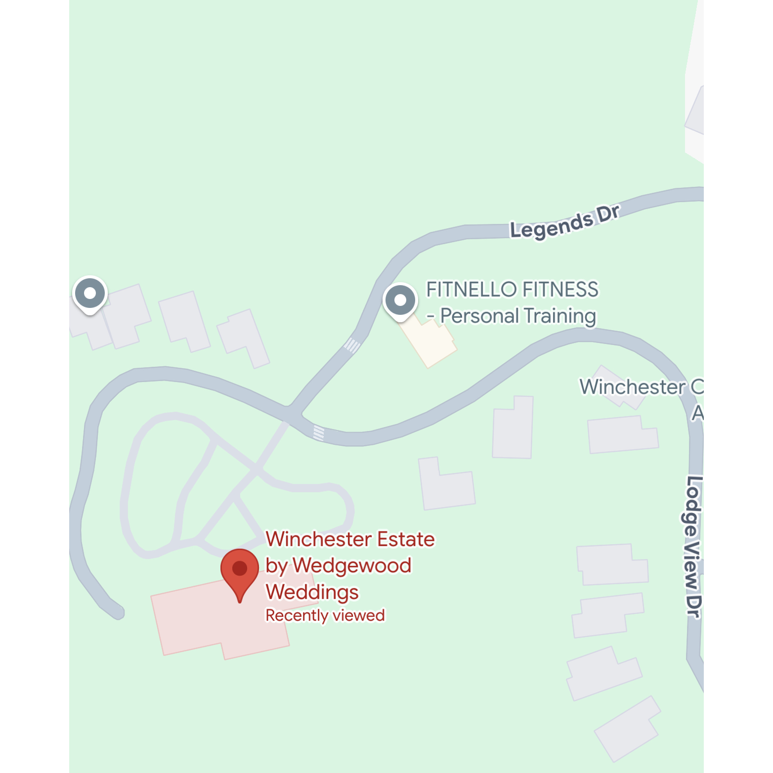 Location detail - Legends Drive Entrance