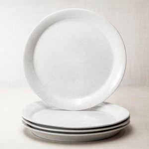Classic Dinner Plate - White on White