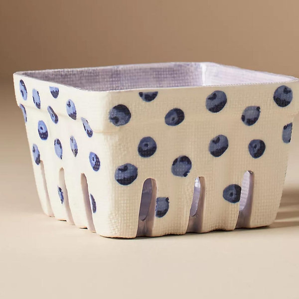 Fruta Stoneware Berry Basket