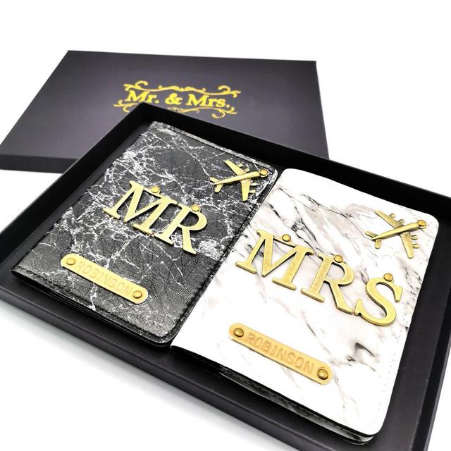 Personalised Mr & Mrs Passport Covers...