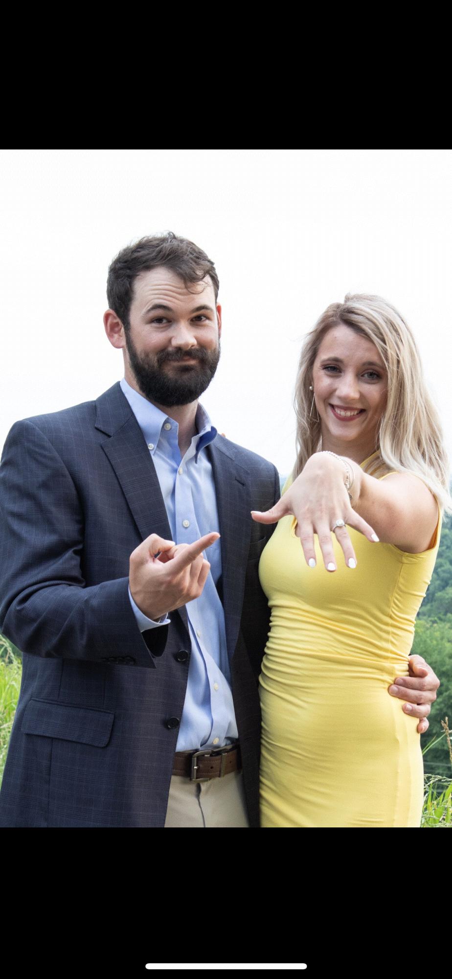 Right after he popped the question!