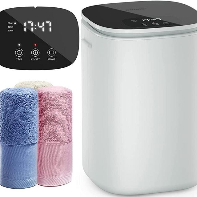 Upgraded Towel Warmer Bucket, Hot Towel Warmers with Auto Keep Warm Feature, Heat Timer 20/40/60 Min Adjustable and Up to 24 Hour Delay Timer, Large Towel Warmer for Oversize Towels Bathrobes Blankets