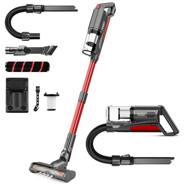 Cordless Vacuum Cleaner, Aucma by whall 21000pa 5 in 1 Cordless Stick Vacuum Cleaner,250W Brushless Motor,up to 53 Mins Runtime,Lightweight Handheld Vacuum for Home Hard Floor Carpet Pet Hair