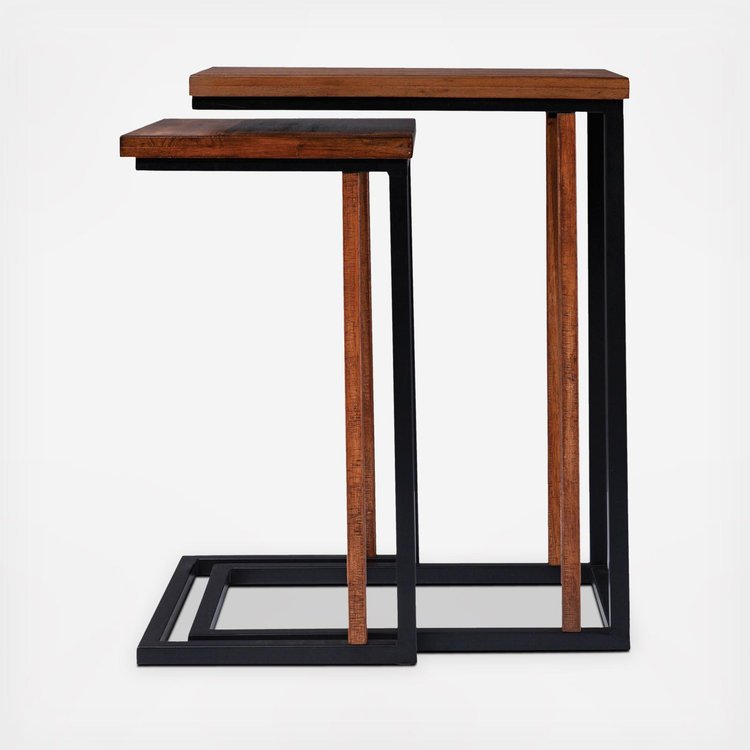 SEI Furniture, Sabanti 2-Piece Nesting C-Tables | Zola