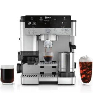 Ninja - Luxe Café Premier Series 3-in-1 Espresso, Coffee, and Cold Brew Machine with Grinder and Scale, and Hands-Free Frother - Stainless Steel