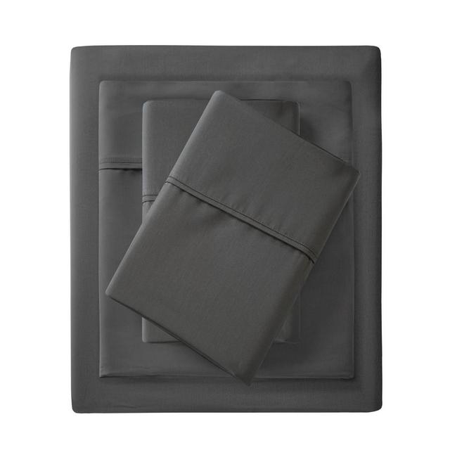 King 1500 Thread Count Cotton Rich Sheet Set Charcoal
