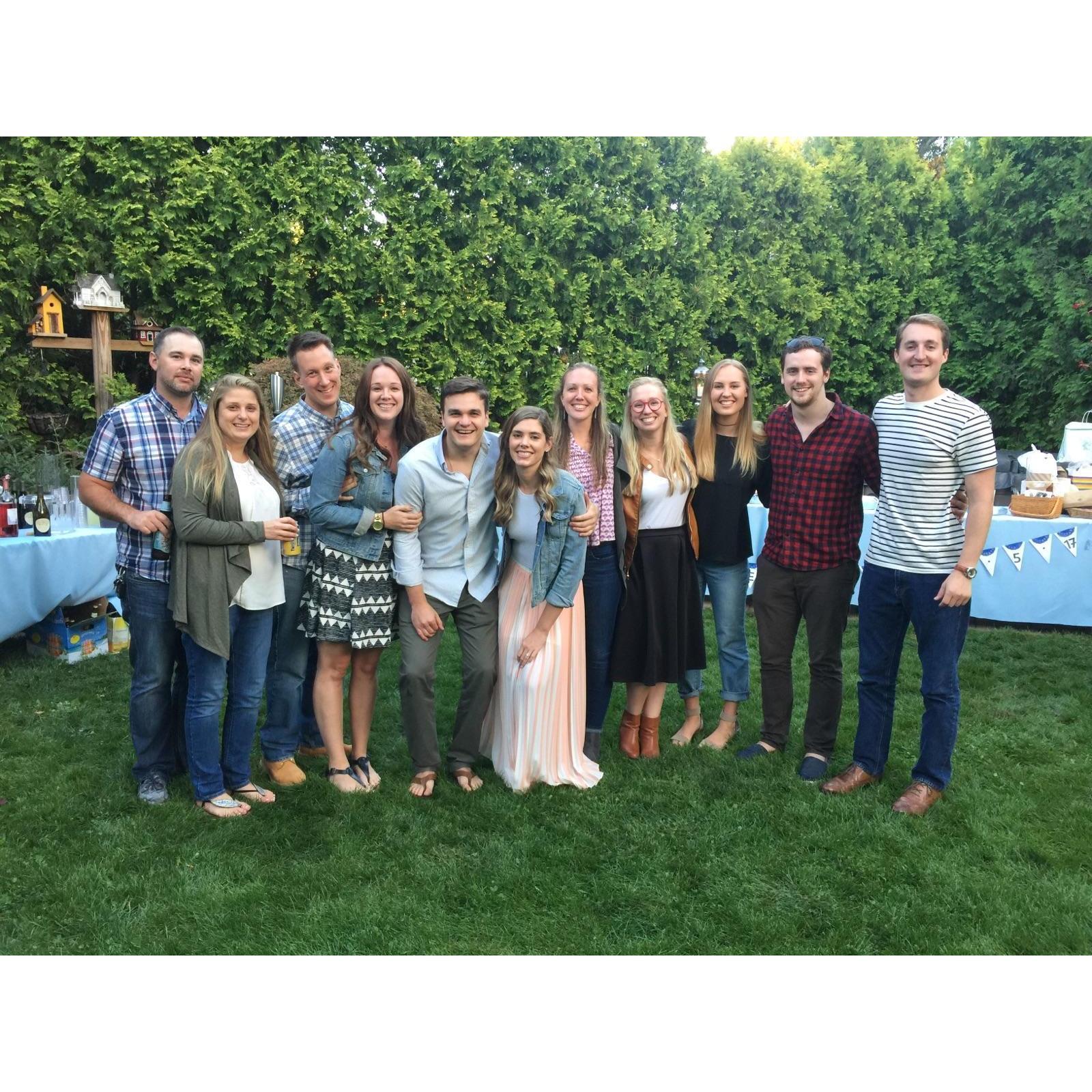 Emily's cousins all together during happy times.