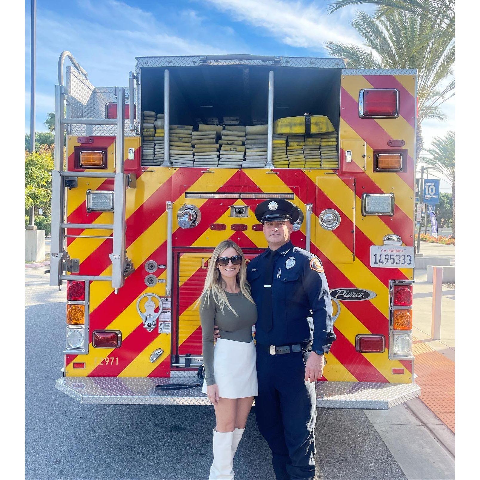 Jenn & Troy at his paramedic graduation