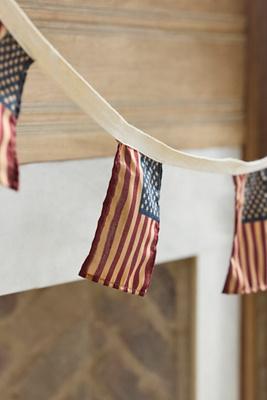 American Flags Cotton Garland