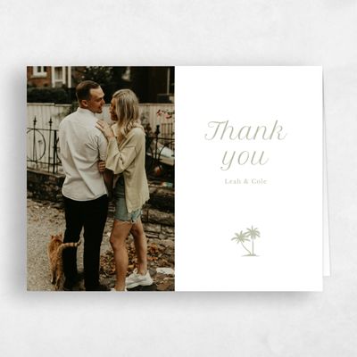 Green Nautical Wedding Thank You - Mauritius Photo