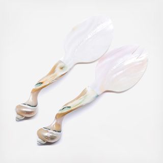 Seashell Salad Servers