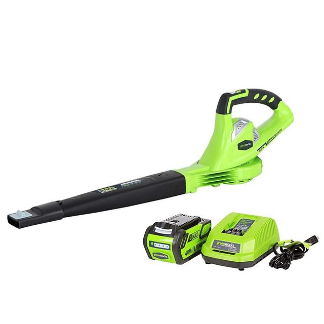 Greenworks 40V 150 MPH Cordless Leaf Blower, 4.0Ah Battery and Charger Included 24212