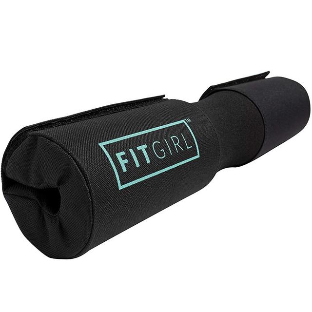 FITGIRL - Squat Pad and Hip Thrust Pad for Leg Day, Barbell Pad Stays in Place Secure, Thick Cushion for Comfortable Squats Lunges Glute Bridges, Works with Olympic Bar and Smith Machine