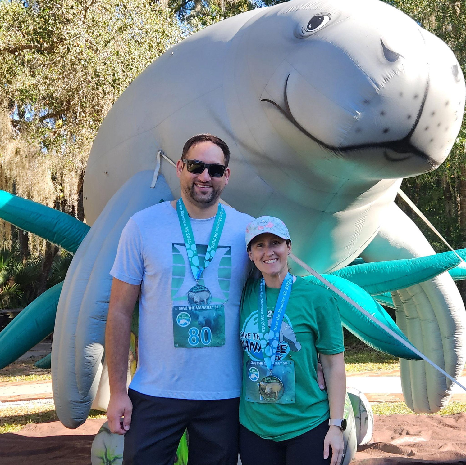 First 5k together at Blue Spring- A sanctuary on the St. Johns River for hundreds of manatees during winter!