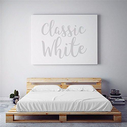 PeachSkinSheets Night Sweats: The Original Moisture Wicking, 1500tc Soft Queen Sheet Set Classic White