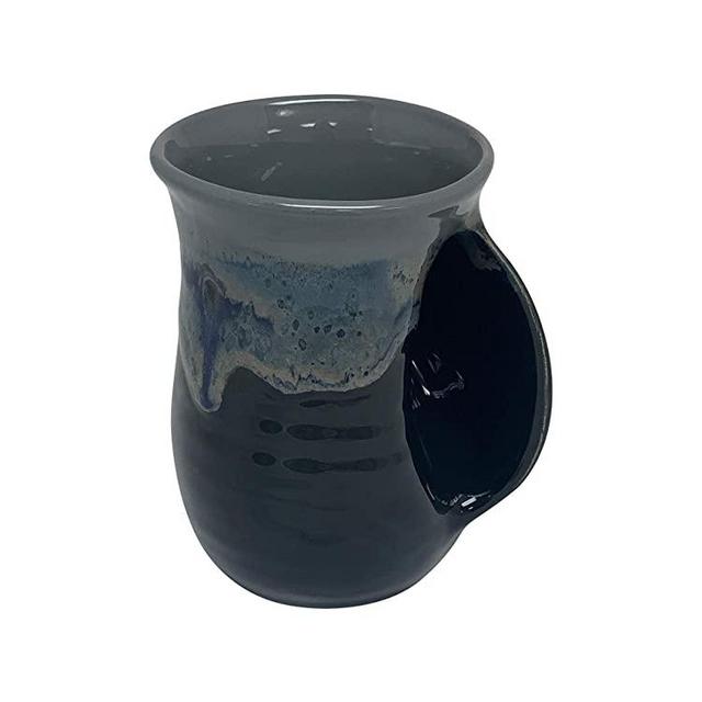 Clay in Motion Handwarmer Mug (14 Ounce Right, Stormy Night)